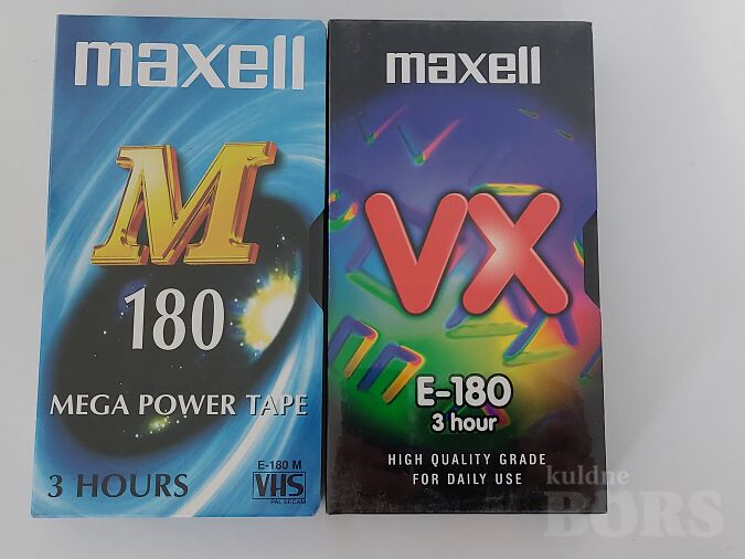 VHS KASSETID MAXELL 180