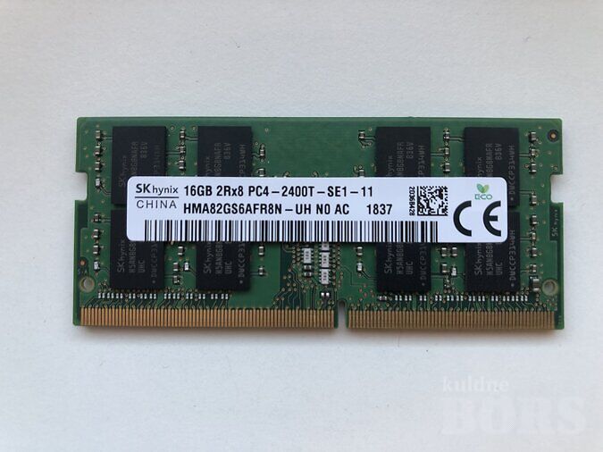 16GB/8GB DDR4 2400 SODIMM SÜLEARVUTILE