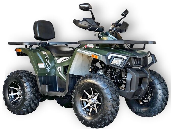 FOURCRAFT 250 ALU GREEN/SILVER – BENSIINIMOOTORIGA ATV (TAO MOOTOR)