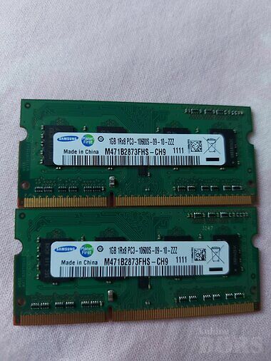 DDR3 2X1GB RAM SAMSUNG